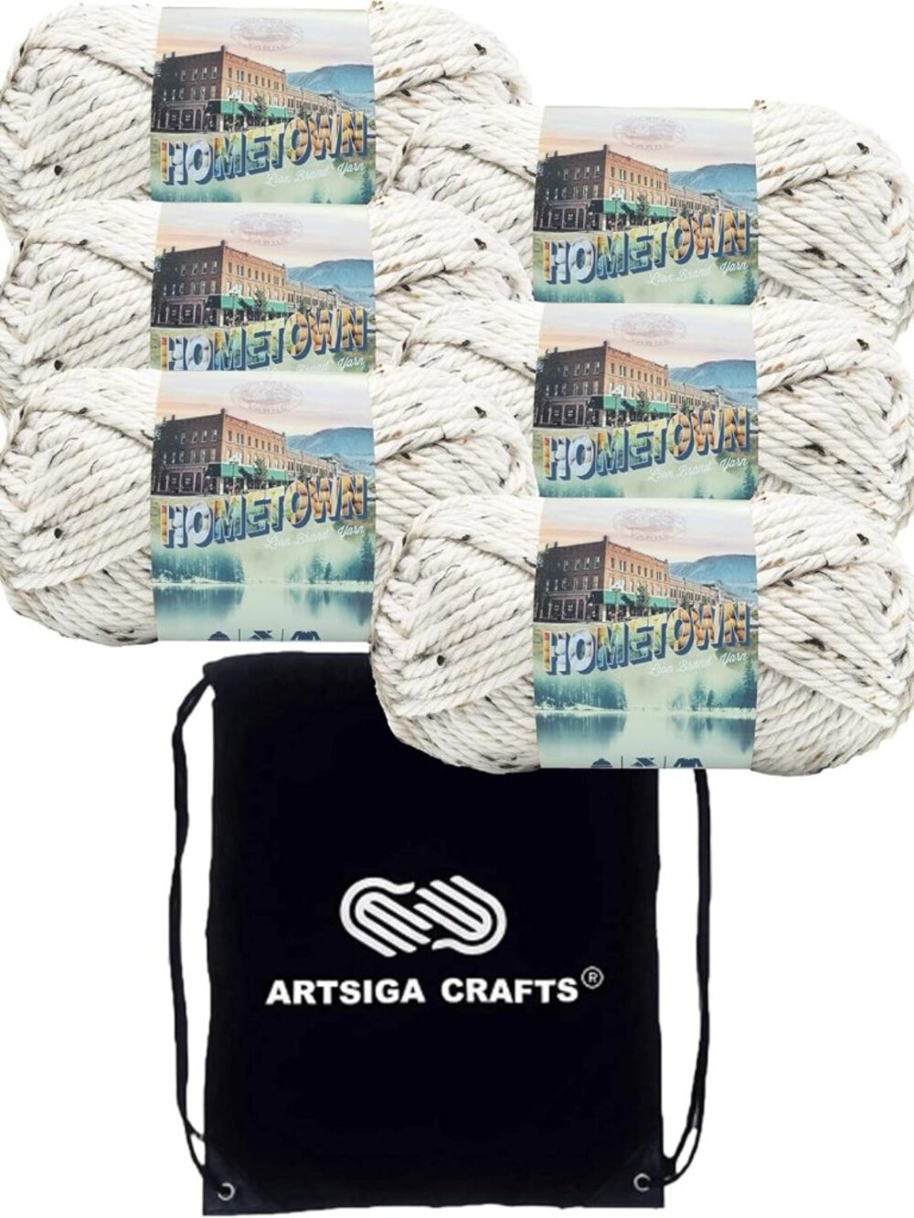 Cozy Aspen Tweed Yarn - Soft, Chunky Knit for Warm Projects - Perfect for Crafts